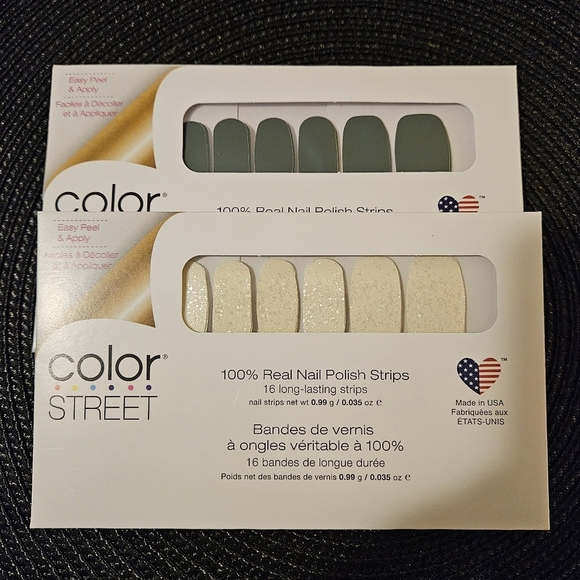 Color Street Other - Color Street Nail Polish Strips - She's A Trooper & Over the Moon